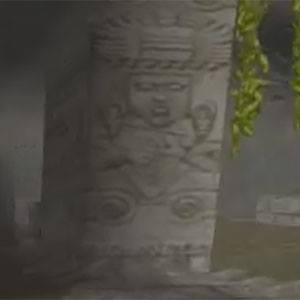 Sloup s vytesanými symboly